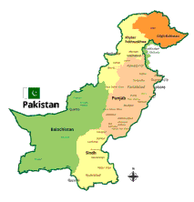 Distribution across Pakistan